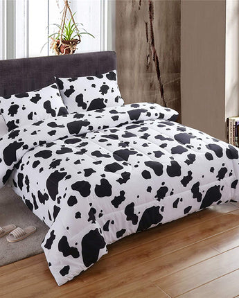 ABJHMKJ Discover Cozy Elegance with Our Cow Print Comforter Set